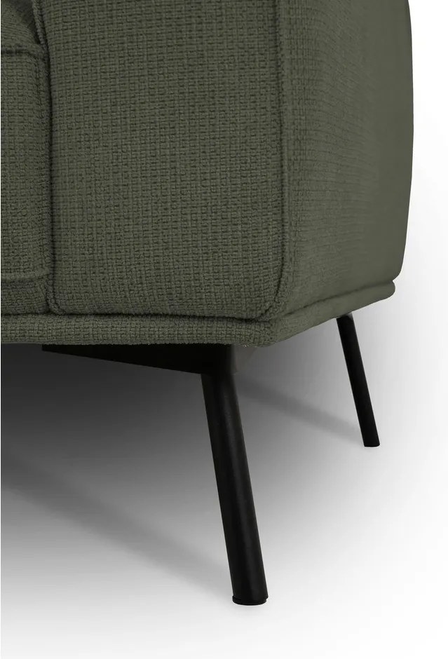 Sötétzöld zsenília sarokkanapé (bal oldali-L alakú) Amsterdam – Scandic