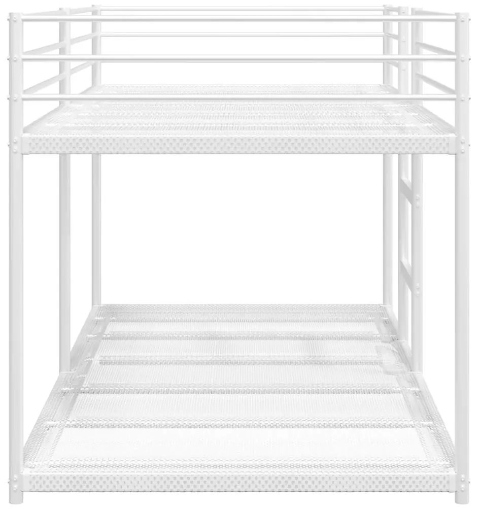 fehér acél emeletes ágy matrac nélkül 75 x 190 cm
