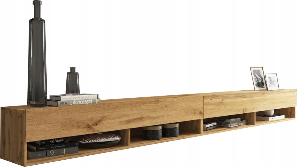 Apollo I modern Tv szekrény, Lowboard 280 cm, Rtv komód