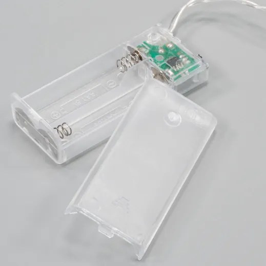 Lámpák készlete "Mini üveg" 8 LED meleg fehér elemes időzítő