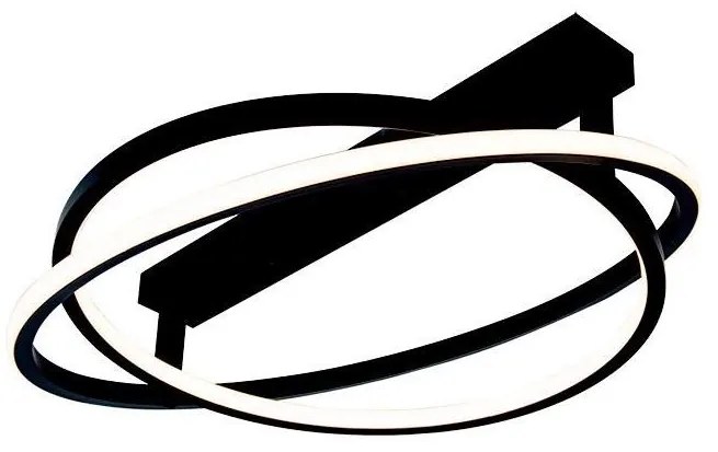 Zambelis 22016 - LED dimmelhető mennyezeti lámpa LED/56W/230V, 60 cm, fekete