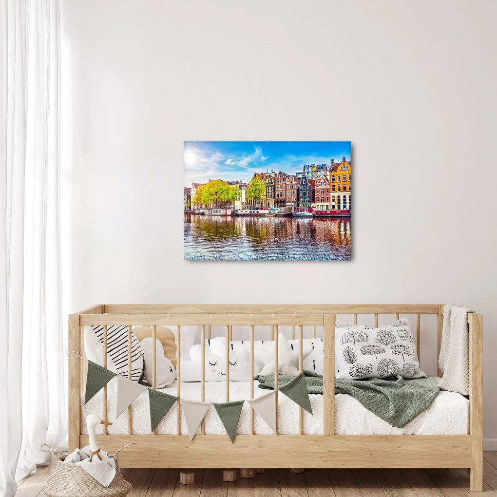 Kép - Táncoló házak, Amszterdam (70x50 cm)