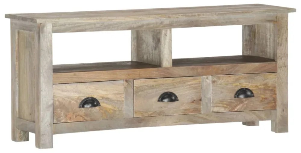 tömör mangófa TV-szekrény 110 x 30 x 50 cm