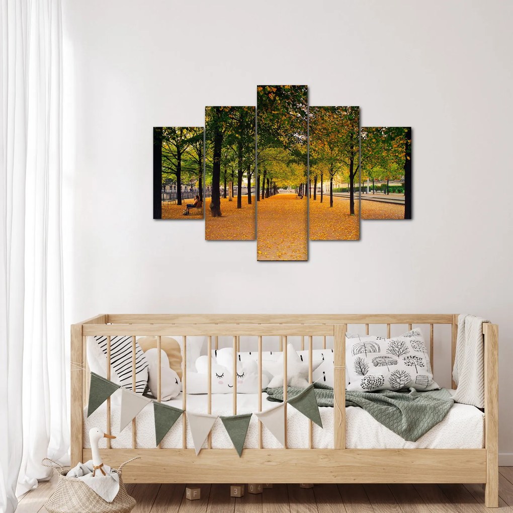 Egy kép az őszi fák sikátorából (150x105 cm)