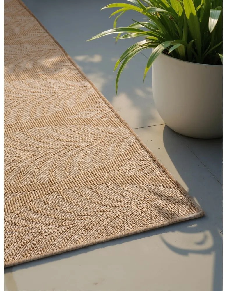 Bézs-elefántcsont színű kültéri-beltéri szőnyeg 120x170 cm Duet Liora – NORTHRUGS