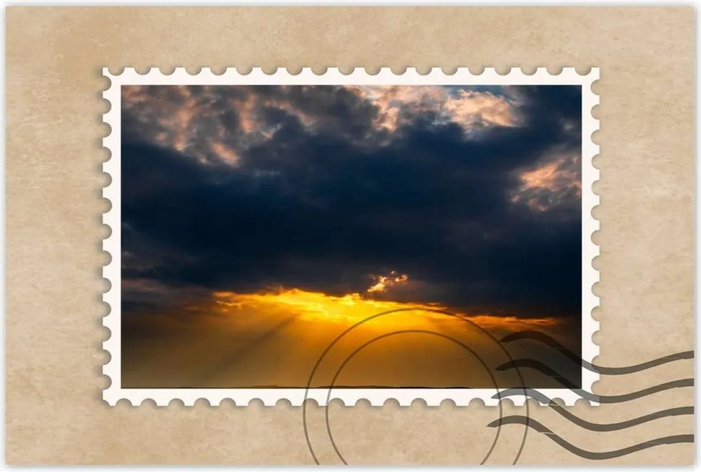 Poszterek 90x60 Tenger Napfelhők