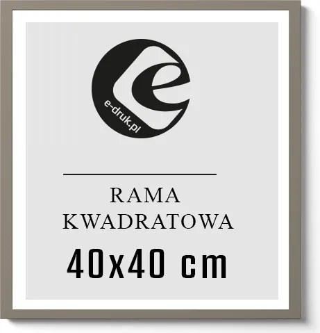 Képkeret 40x40 Szürke plexi képkeret poszter ajándék mdf