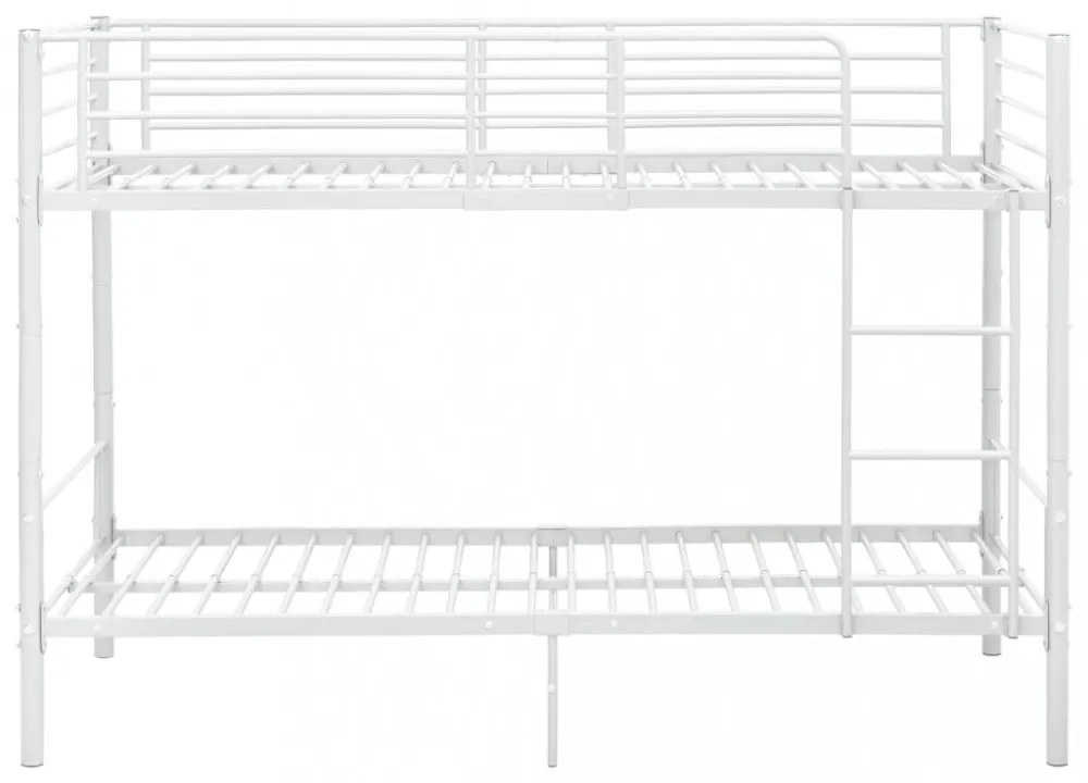 fehér fém emeletes ágy 90 x 200 cm