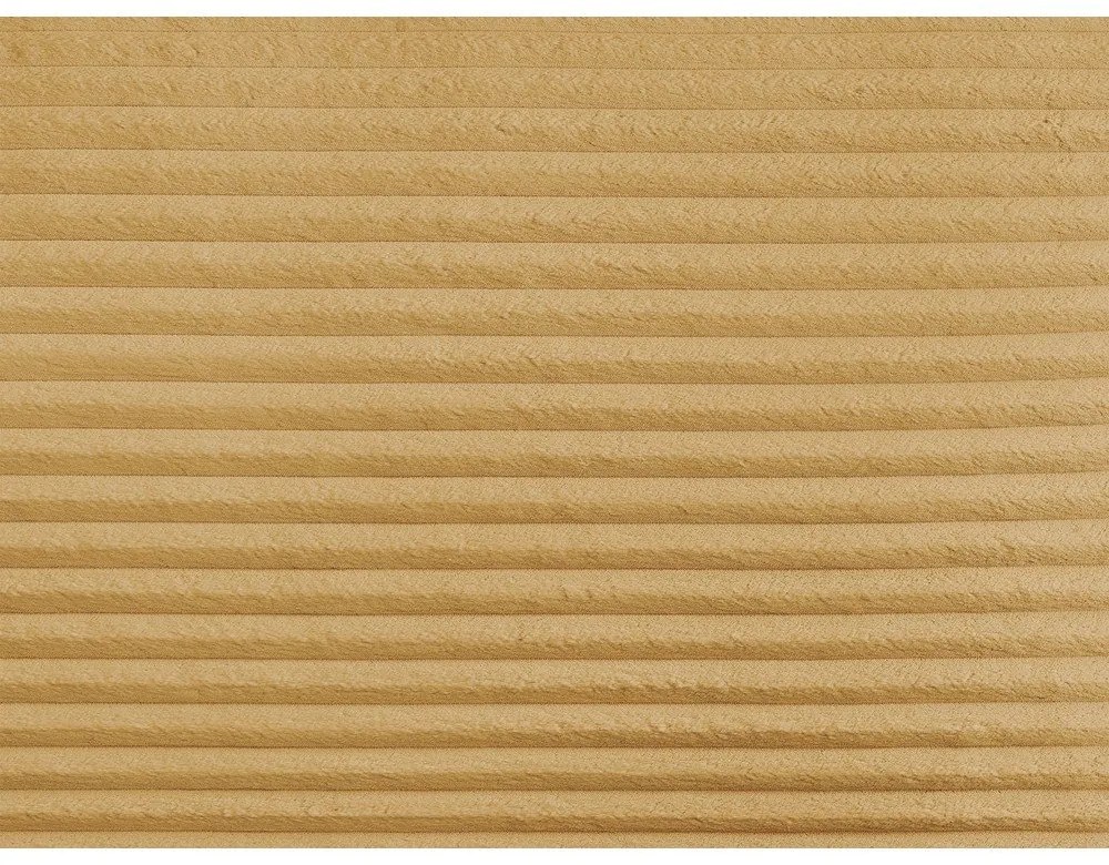 Sárga kárpitozott ágyneműtartós franciaágy ágyráccsal 160x200 cm Jade – Bobochic Paris