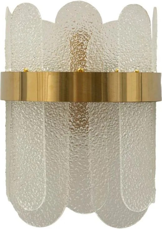 Aranyszínű üveg fali lámpa Gris – Mauro Ferretti