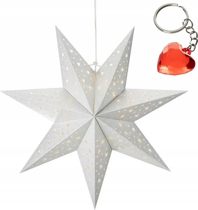 Ezüst csillag lógó fénydísz Blank Markslojd Ajándék