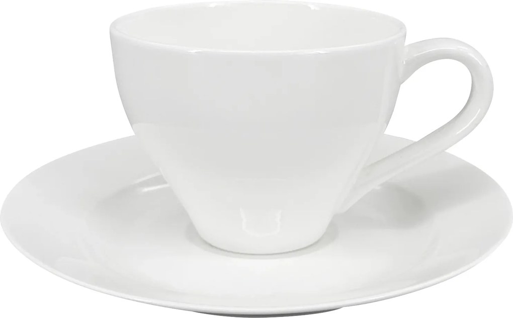 Elano porcelán bögre és csészealj 200 ml, fehér