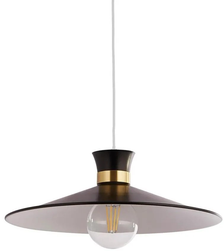 Searchlight 601891BK - BALHAM kábeles csillár 1xE27/60W/230V