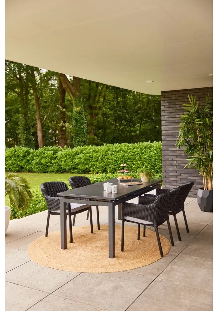 Fekete műanyag kerti szék Cairo – Hartman