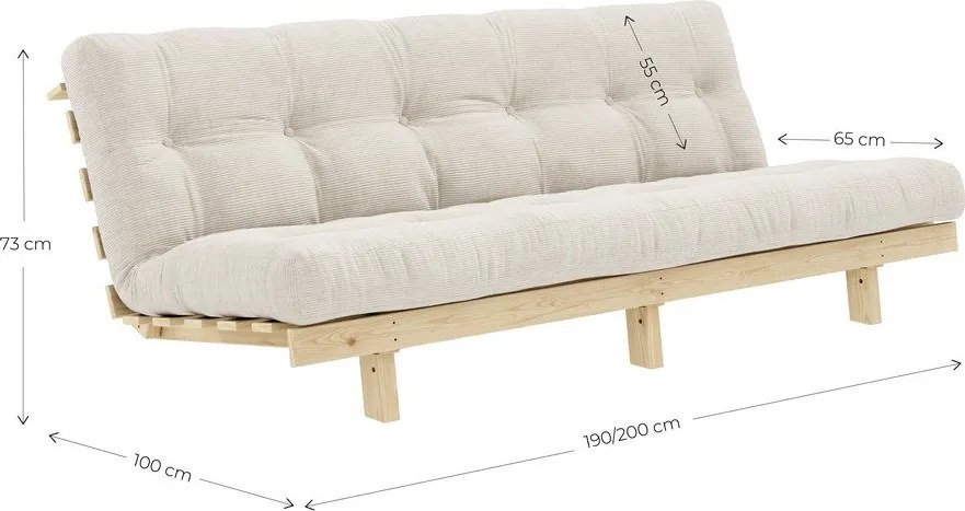 Zöld kanapé 200 cm Lean – Karup Design