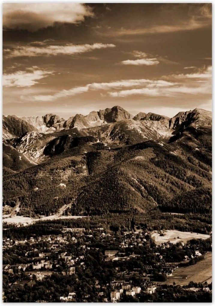 Poszterek 70x100 Tátra Lengyel hegyek Kilátás