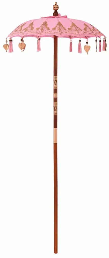 Napernyő Alappal 250 cm Pamut, Fa