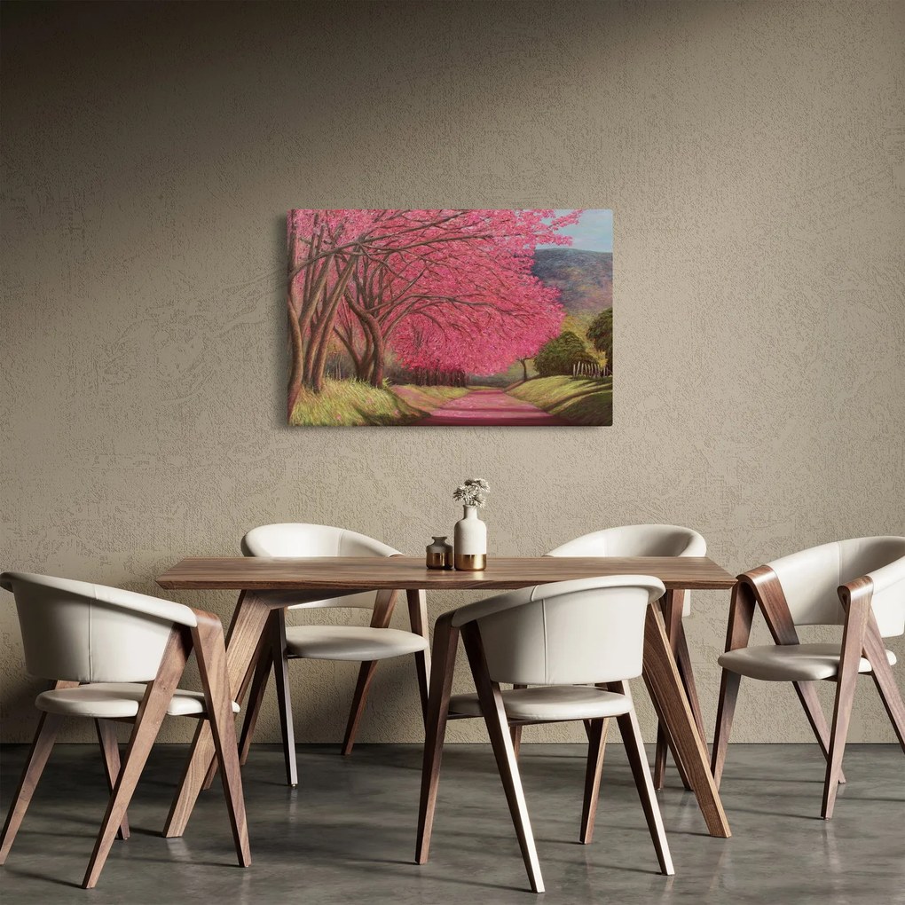 Virágzó fák képe (90x60 cm)