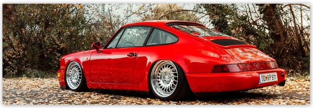 Poszterek 200x66 Piros Porsche Autó