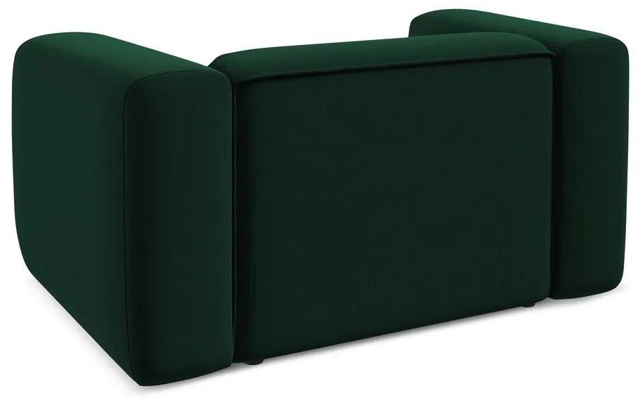 Sötétzöld bársony fotel Ekahi – Makamii