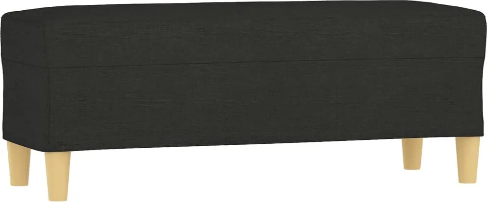vidaXL fekete szövet pad 100 x 35 x 41 cm