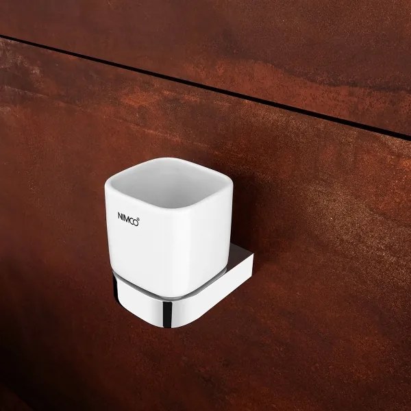 NIMCO NK készlet-31K-26 - Szappan adagoló, fogkefe állvány és fali kampó NIKAU