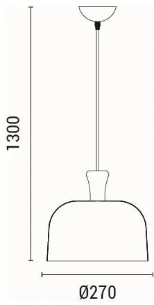 Csillár zsinóron 1xE27/15W/230V fehér átm. 27 cm