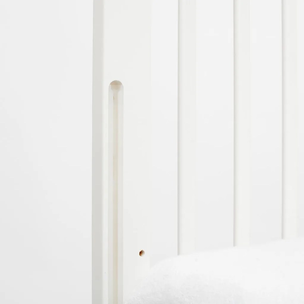 Gyerek kiságy New Baby LILLY leengedhető oldalráccsal fehér