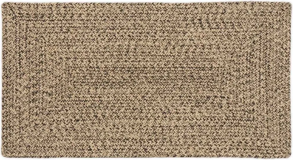 vidaXL Területszőnyegek Természetes és fekete 60 x 110 cm Juta