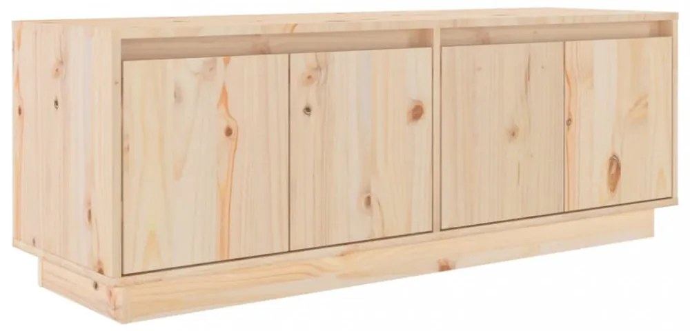 tömör fenyőfa TV-szekrény 110,5 x 34 x 40 cm