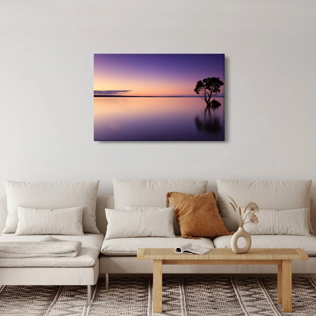 A vízfelszín képe napkeltekor (90x60 cm)