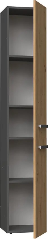 Nel II fürdőszoba szekrény, antracit-tölgy