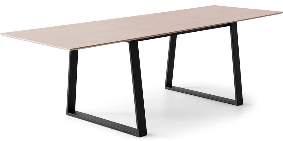 Bővíthető étkezőasztal tölgyfa dekoros asztallappal és hosszabbító asztallappal 90x165 cm Meza – Hammel Furniture