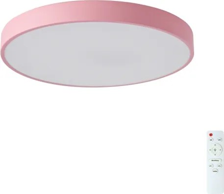 Brilagi - dimmelhető LED mennyezeti lámpa POOL LED/60W/230V 3000-6000K 50 cm rózsaszín+Távirányító