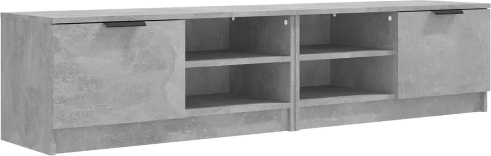 vidaXL 2 db betonszürke szerelt fa TV-szekrény 80x35x36,5 cm