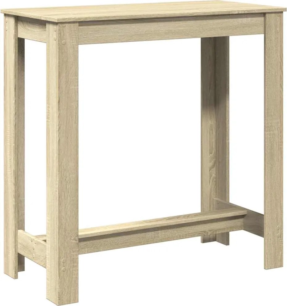 vidaXL sonoma tölgy színű szerelt fa bárasztal 102 x 50 x 103,5 cm