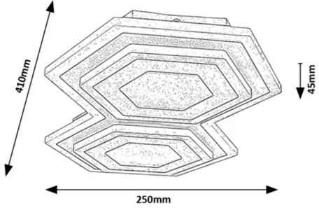 Rabalux 71114 - LED Mennyezeti lámpa BITSI LED/44W/230V 3000/6000K