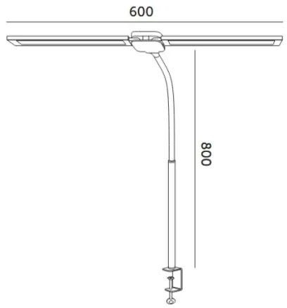USB TENUIX DUO dimmelhető LED asztali lámpa LED/14W/5V 3000-6000K fekete