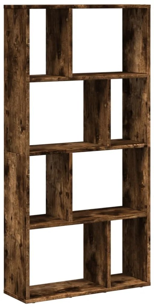 füstös tölgy színű szerelt fa könyvespolc 60 x 20 x 120 cm