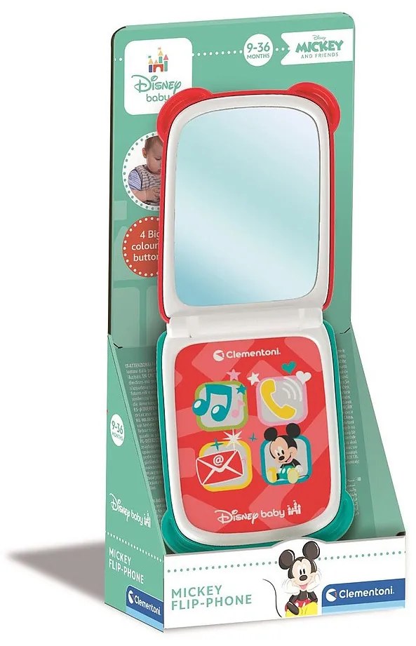 Disney Mickey Mirror interaktív összecsukható okostelefon Clementoni