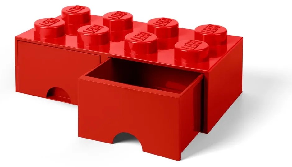 Piros 2 fiókos tárolódoboz - LEGO®