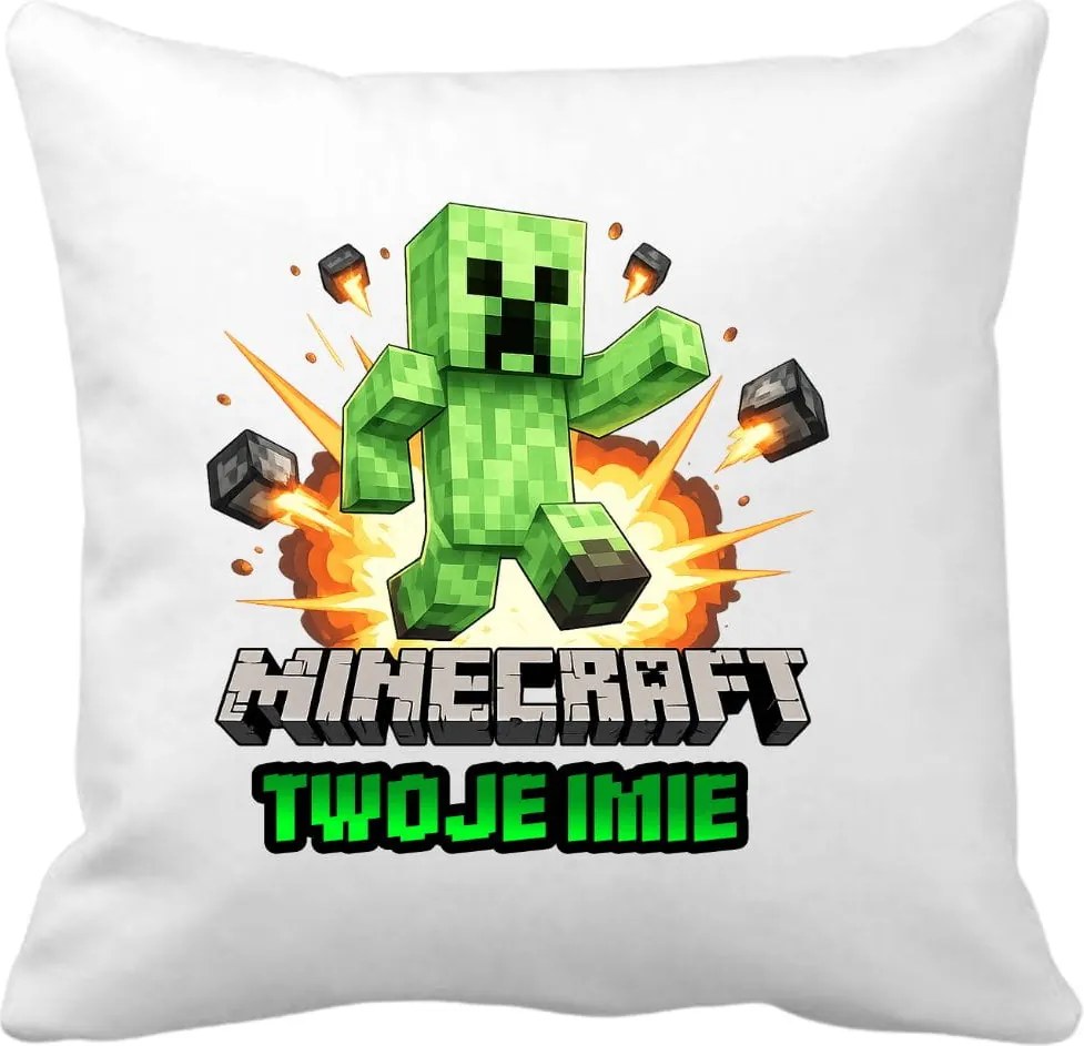 Minecraft Creeper névvel ellátott párna Ajándék gyerekeknek