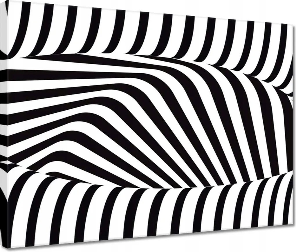 Vászonkép 40x30 Absztrakt fekete-fehér