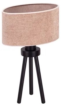 Duolla - Asztali lámpa OVAL 1xE27/15W/230V átm. 30 cm rózsaszín