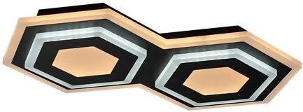 RÁBALUX 71114 BITSI Modern LED Mennyezeti Lámpa Fekete IP20