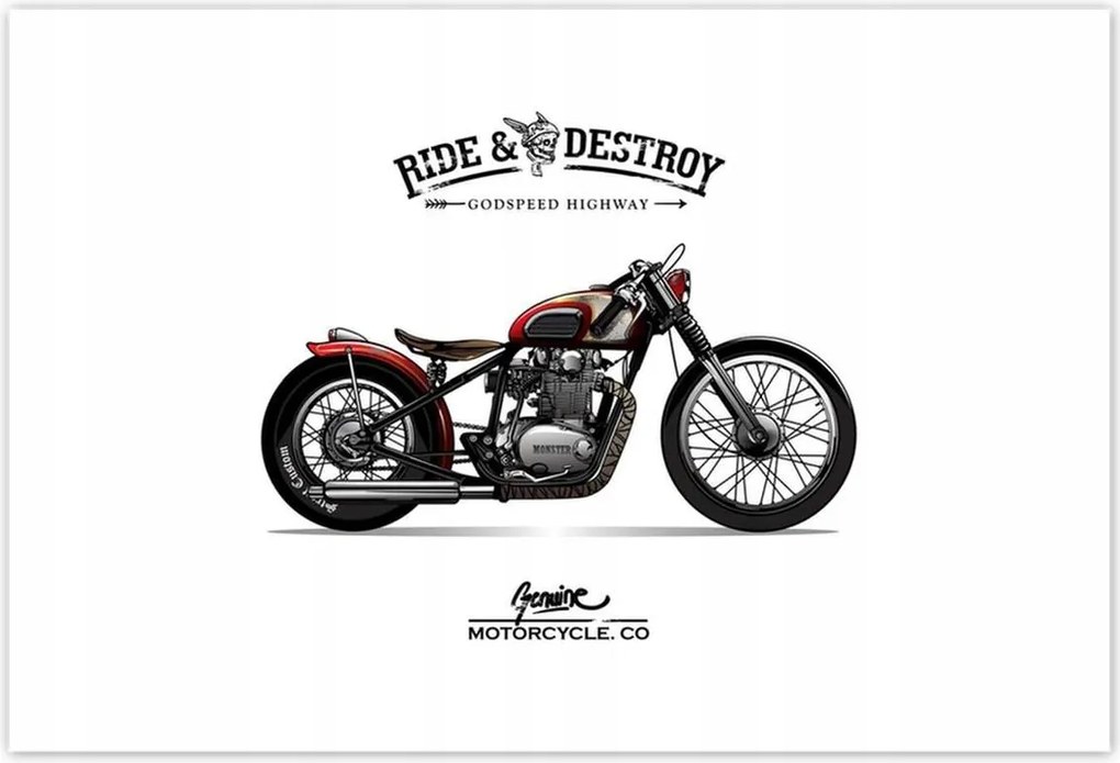 Poszterek 200x135 Motorkerékpár Antik Vintage