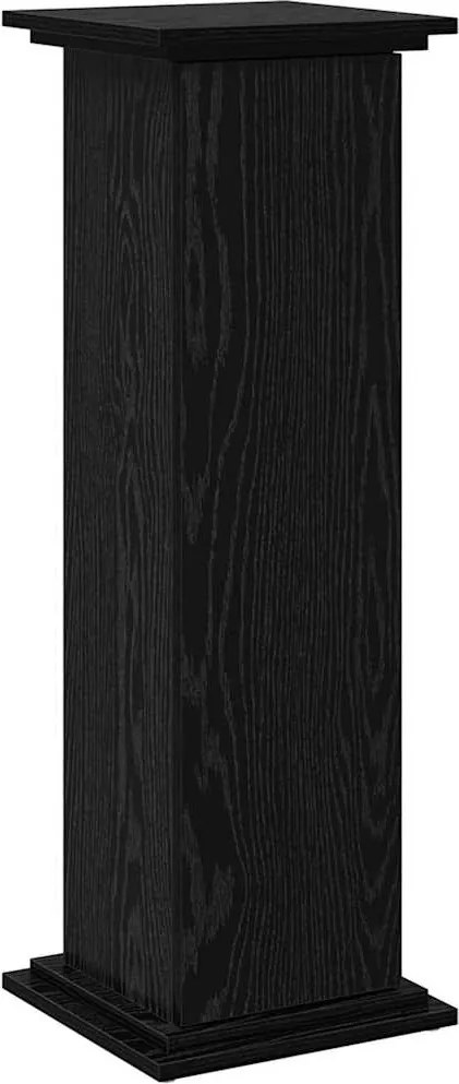 vidaXL Kijelző állvány polcokkal Fekete tölgy 31 x 30 x 90 cm Faanyag