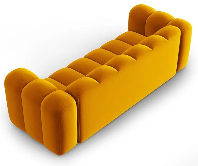 Sárga kanapé 228 cm Lupine – Micadoni Home