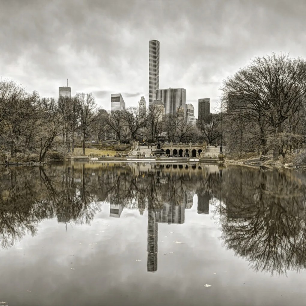 Poszter 70x70cm Alsó-Manhattan panoráma a Central Parkból 2, Assaf Frank