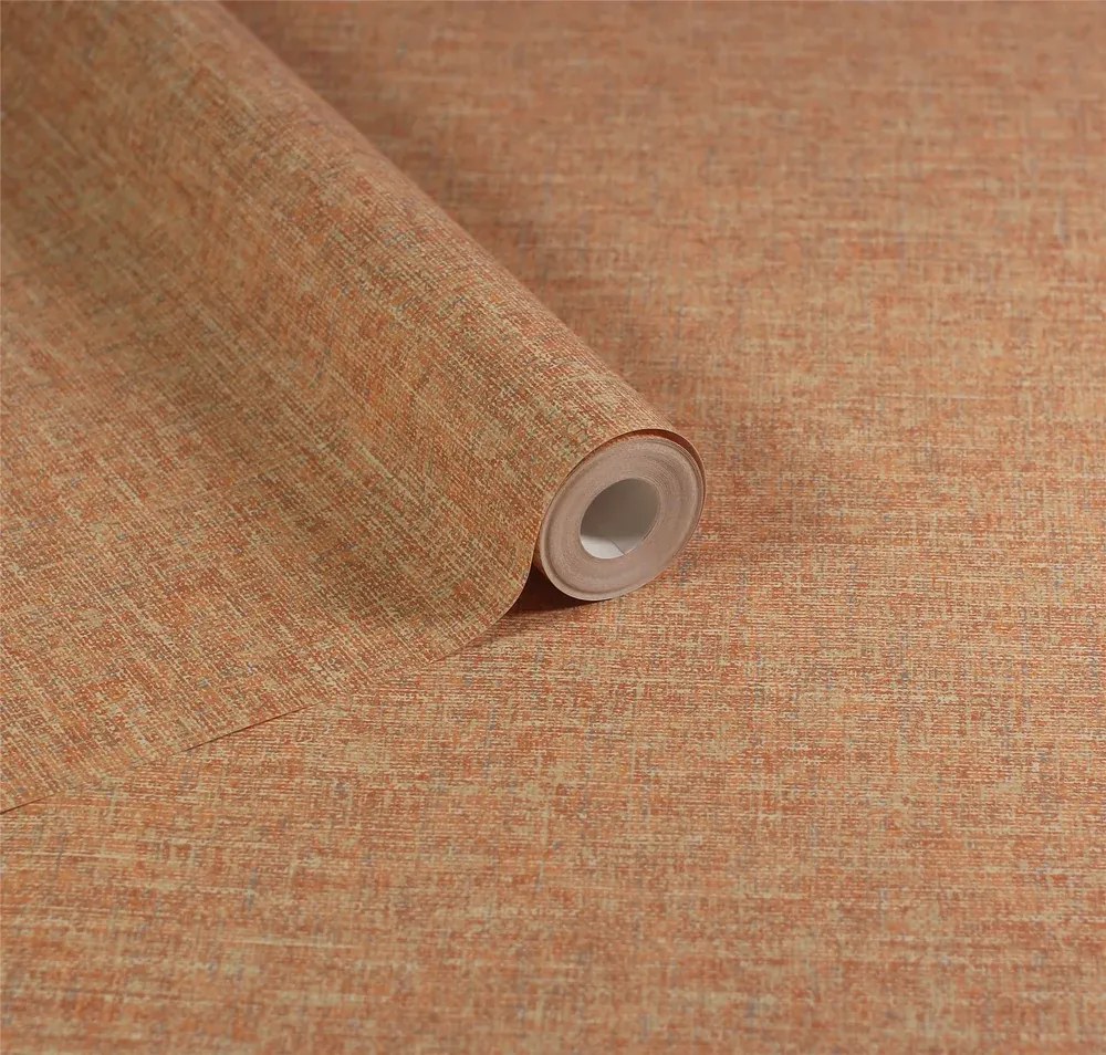 Esselle Home A La Mode Artisan Weave narancs egyszínű szövet hatású vlies tapéta – 100006EH